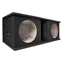 QPower Dual 10″ Curved Vent Port Empty Woofer Enclosure