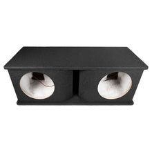 QPower Dual 10″ Curved Vent Port Empty Woofer Enclosure