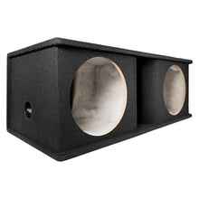 QPower Dual 12″ Curved Vent Port Empty Woofer Enclosure