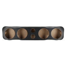 QPower Vinyl Covered Sealed Empty Speaker Pod with (4) 6.5" Speakers & (2) 3" Tweeters
