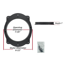 Audiopipe - Toyota 6x9" to 8" PVC Plastic Adapter Ring Spacer Black (Pair)