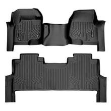 Smartliner Floor Liners Front/2nd Row '17-25 Ford F-250/F-350 Super Duty Super Crew (Black)