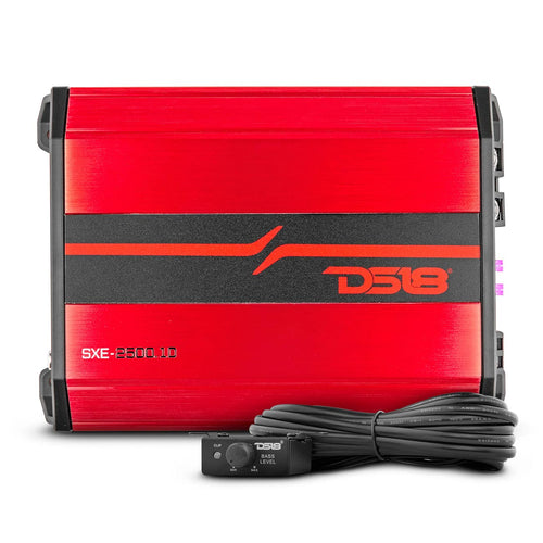 DS18 SXE 1-Channel Class D Amplifier 800 Watts Rms @ 1-Ohm -Red