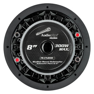 Audiopipe 8" Shallow Mount Subwoofer 150W RMS/300W Max Dual 4 Ohm Voice Coils