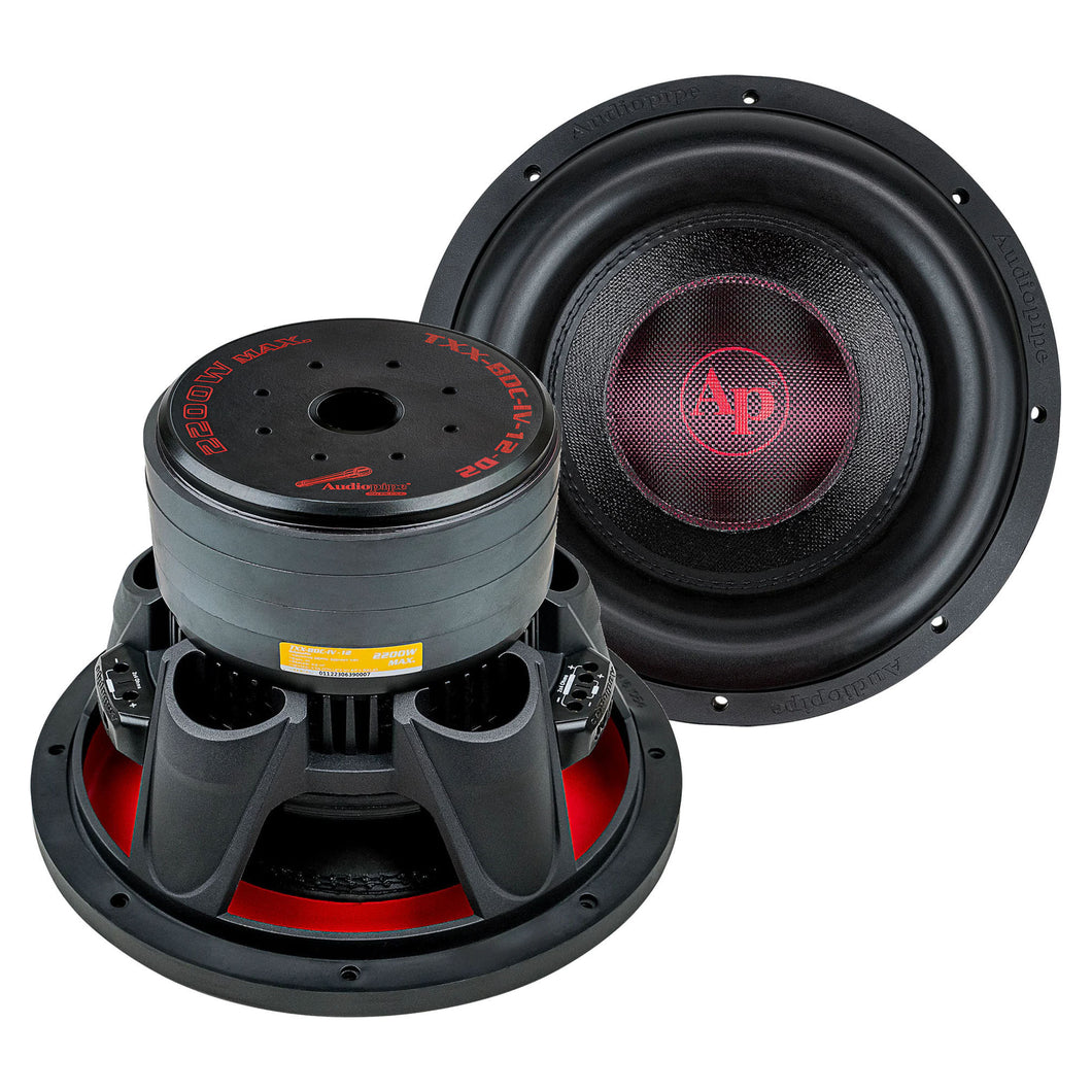 Audiopipe 12″ Woofer 1100W RMS/2200W Max Dual 2 Ohm Voice Coils