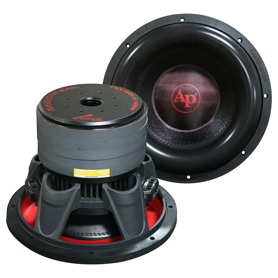 Audiopipe 12″ Woofer 1200W RMS/2400W Max Dual 2 Ohm Voice Coils