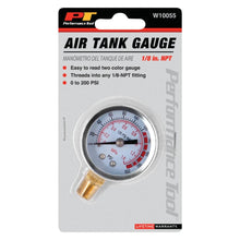 Performance Tool Air Tank Gauge 1/8 NPT