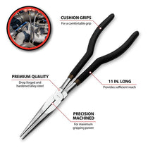 Performance Tool Long Reach Long Nose Pliers 11-Inch (Black)
