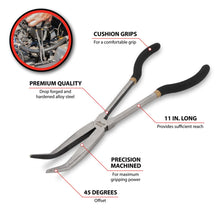Performance Tool 11" Long Handle 45-Degree Bent Nose Pliers