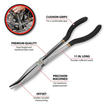 Performance Tool Offset Long Handle Pliers 11-Inch