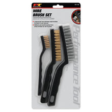 Performance Tool Brass/Stainless-Steel Wire Brush Set (3-Piece Set)