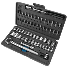 Performance Tool SAE/Metric Socket (1/4" & 3/8" Drive) and Bit Set (60-Piece Set)