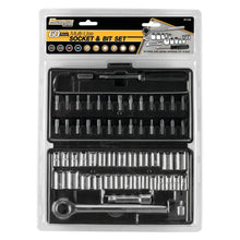 Performance Tool SAE/Metric Socket (1/4" & 3/8" Drive) and Bit Set (60-Piece Set)
