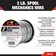 Performance Tool Mechanics 16 ga. Wire: 2 lb. Spool (~180 ft.)