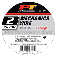 Performance Tool Mechanics 16 ga. Wire: 2 lb. Spool (~180 ft.)