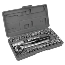 Performance Tool SAE/Metric Socket (1/4" & 3/8" Drive) and Bit Set (40-Piece Set)