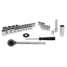 Performance Tool SAE/Metric Socket (1/4" & 3/8" Drive) and Bit Set (40-Piece Set)
