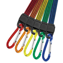 Performance Tool Flat Carabiner Bungee Cord (5-Piece Set)