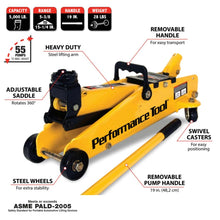 Performance Tool 2-1/2 Ton Garage Jack (5000 lbs.)