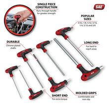 Performance Tool SAE T-Handle Hex Key Set (7-Piece Set)