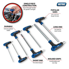 Performance Tool Metric T-Handle Hex Key Set (7-Piece Set)