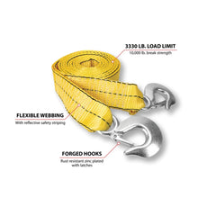 Performance Tool 2" X 20' Tow Strap with Hooks