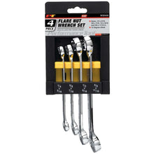 Performance Tool Heavy-Duty SAE Flare Nut Wrench Set (4 Piece)