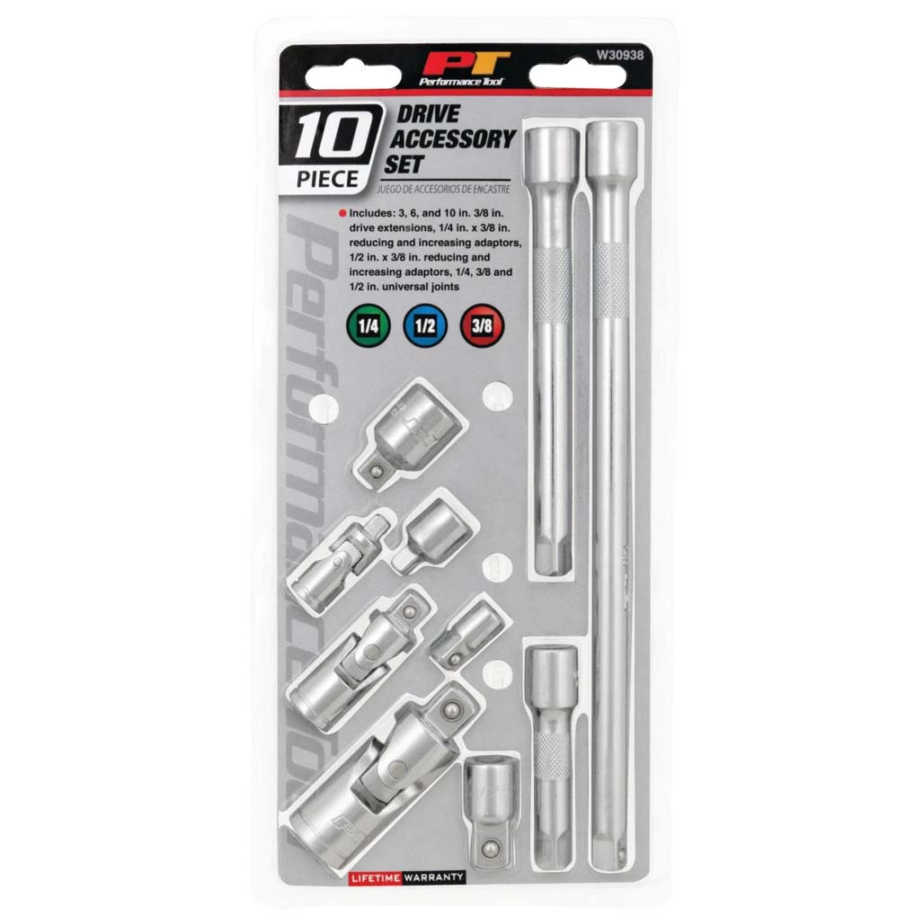 Performance Tool Socket Accessory Set (10 Piece) – bigcarstereo