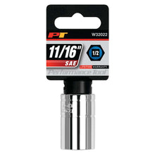 Performance Tool 1/2" Drive 6-Point SAE 11/16" Socket