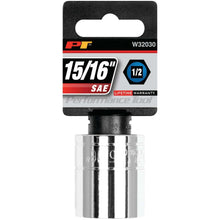 Performance Tool 1/2" Drive 6-Point SAE 15/16" Socket