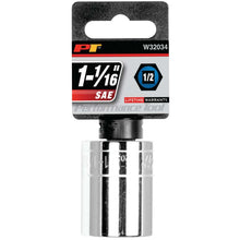 Performance Tool 1/2" Drive 6-Point SAE 1-1/16" Socket