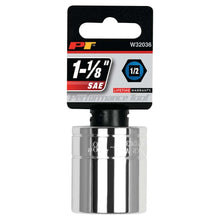 Performance Tool 1/2" Drive 6-Point SAE 1-1/8" Socket