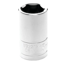 Performance Tool 1/2" Drive 15mm Metric 6-Point Socket