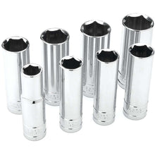 Performance Tool 1/2″ Drive 6-Point SAE Deep Socket Set (8 Piece)