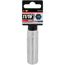 Performance Tool 1/2" Drive 6-Point SAE 11/16" Deep Socket