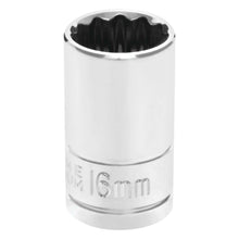 Performance Tool 1/2″ Drive 12-Point Metric 16mm Socket