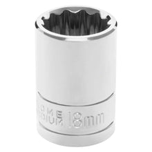 Performance Tool 1/2″ Drive 12-Point Metric 18mm Socket