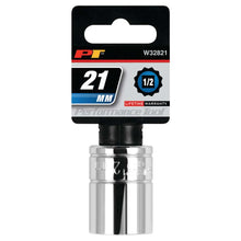Performance Tool 1/2″ Drive 12-Point Metric 21mm Socket