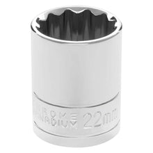 Performance Tool 1/2″ Drive 12-Point Metric 22mm Socket