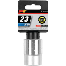 Performance Tool 3/4" Drive 23mm 12-Point Metric Standard Socket