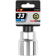 Performance Tool 3/4" Drive 33mm 12-Point Metric Standard Socket