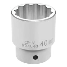 Performance Tool 3/4" Drive 40mm 12-Point Metric Standard Socket
