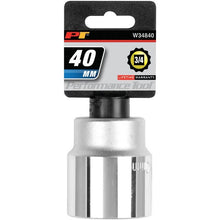 Performance Tool 3/4" Drive 40mm 12-Point Metric Standard Socket