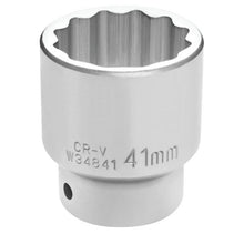 Performance Tool 3/4" Drive 41mm 12-Point Metric Standard Socket