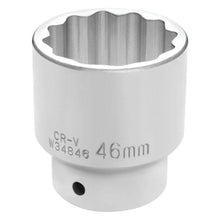 Performance Tool 3/4" Drive 46mm 12-Point Metric Standard Socket