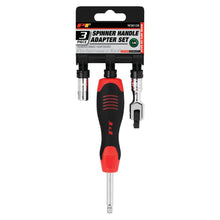 Performance Tool 6-Inch Spinner/Adapter with Flex Handle Extension Hex Bit Coupler