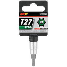 Performance Tool 1/4" Drive T27 Metric Star Bit Socket