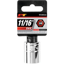 Performance Tool 3/8" Drive 11/16" SAE 6-Point Socket