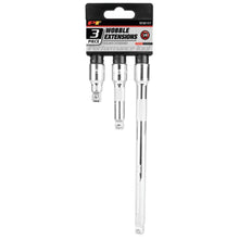 Performance Tool 3/8" Drive Wobble Extension Set (3-Piece Set)