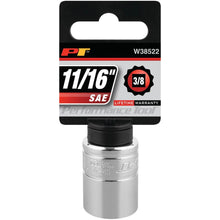Performance Tool 3/8" Drive 11/16" SAE 12-Point Socket